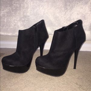 Black Platform Booties